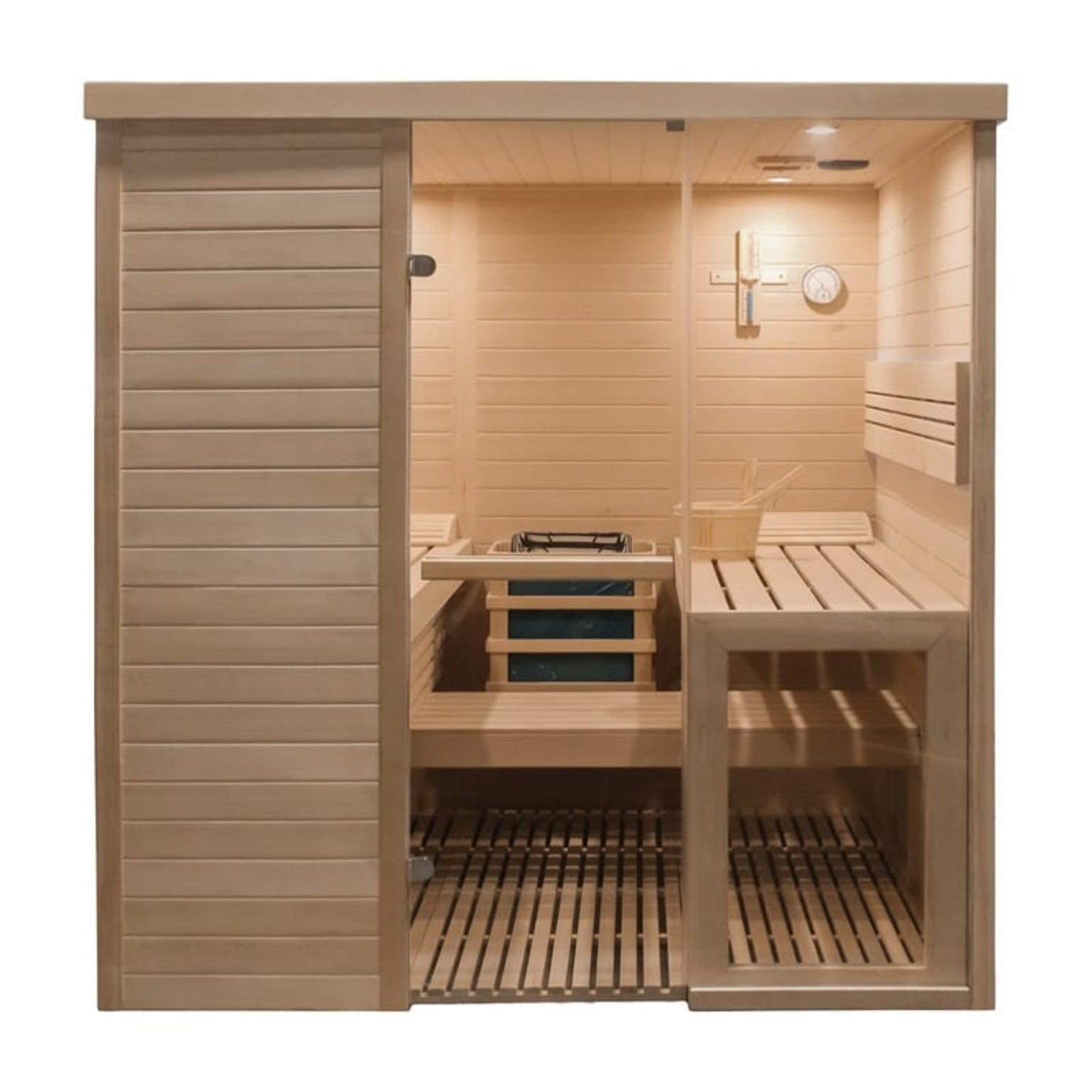 CenturaHeat 2-3 Person Traditional Steam Relax Indoor Sauna